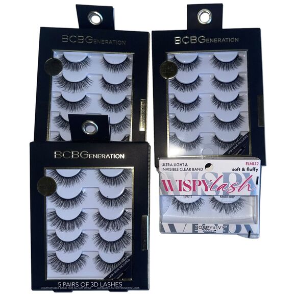 3D Eyelash Extension Volume Wispy Lash Falsies 16 Pairs with Glue Starter Kits - Picture 2 of 11